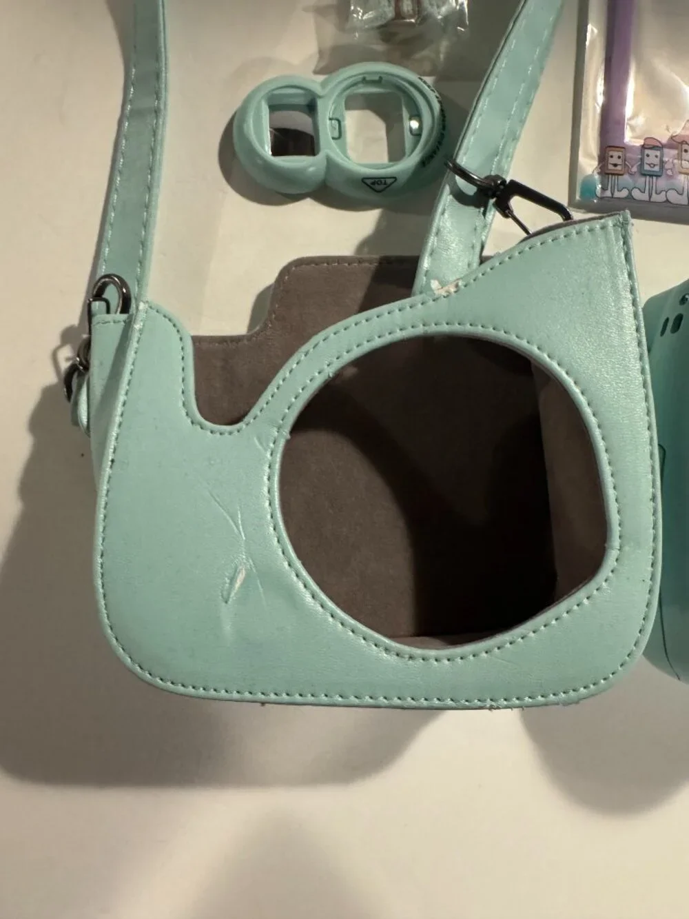 Fujifilm Instax Mini Aqua Blue Instant Film Camera + Case